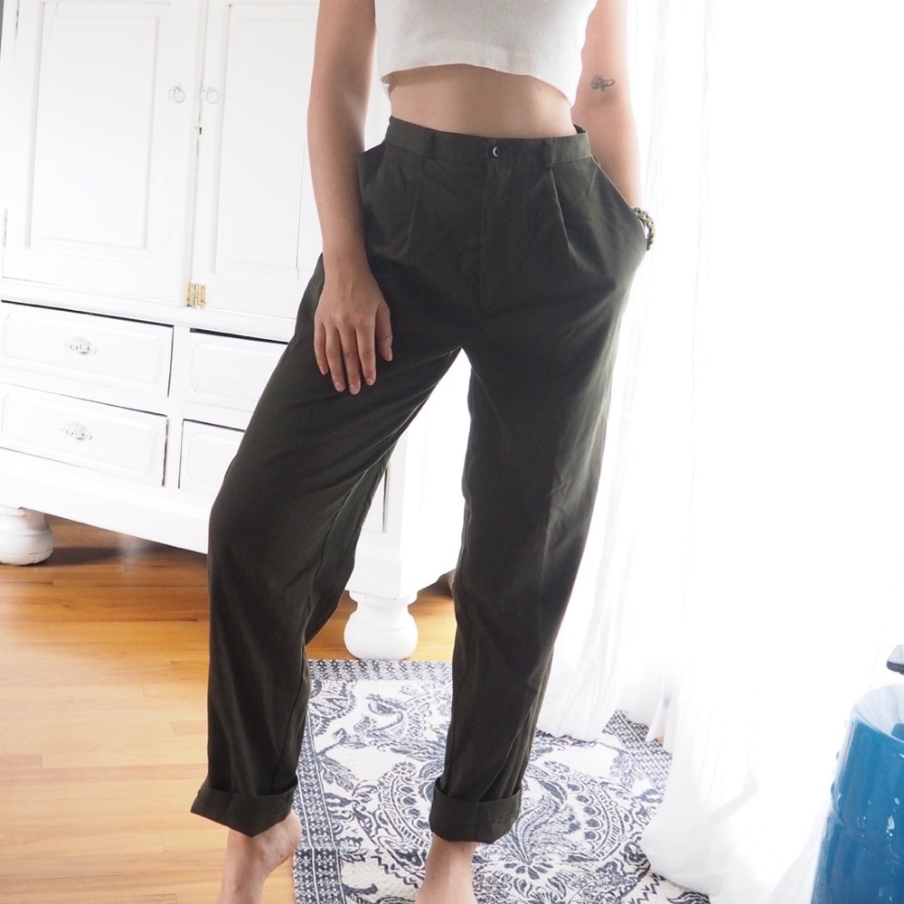 VINTAGE Super high waist dress pants
